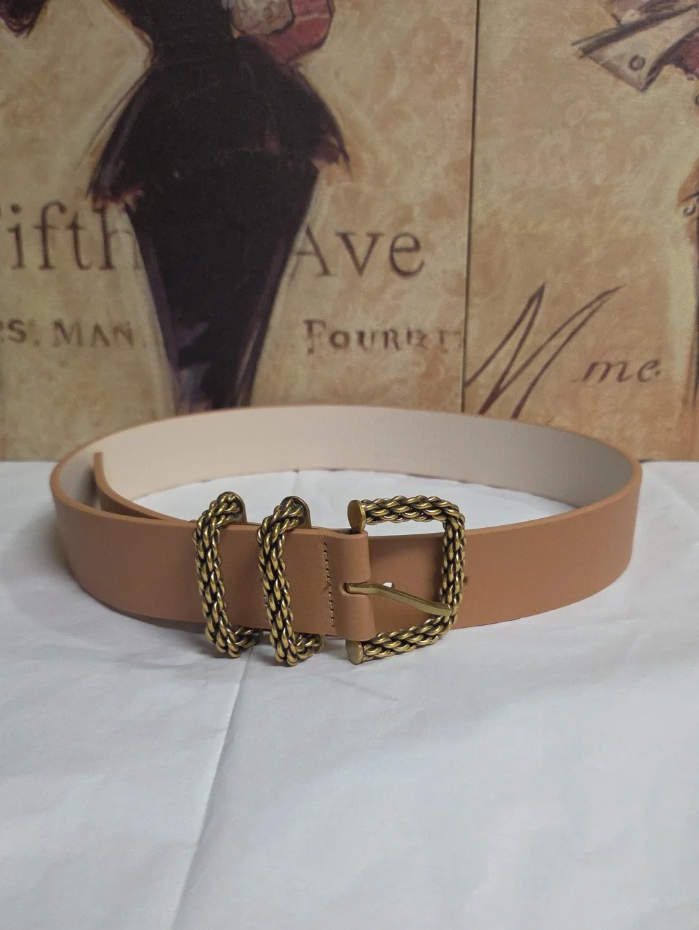 White House Black Market Braided Buckle Belt